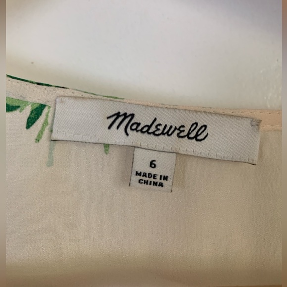 MADEWELL: Silk Shirred-Front Top - Picture 11 of 11